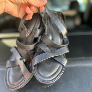 Black Born Strappy Women's Sandals 9